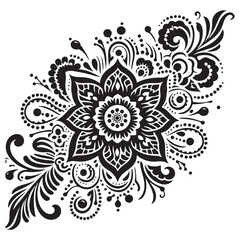 abstract floral design