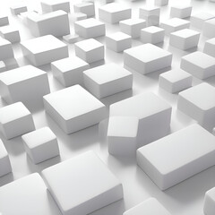 Obraz premium White cube background.