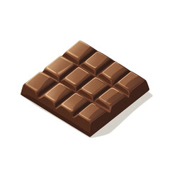  Chocolate bar, a simple vector illustration with a transparent  background