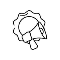 Branding Awareness icon vector stock illustration