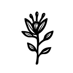 Floral artwork with a simple, minimal design