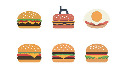 Burger Icon Vector Graphic Design