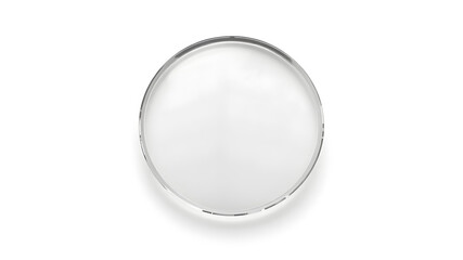 Blank glass arrow and round shape award mockup, isolated