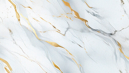 Elegant seamless white marble background with golden veins. Minimalist and luxurious surface texture, perfect for branding, packaging, or digital design