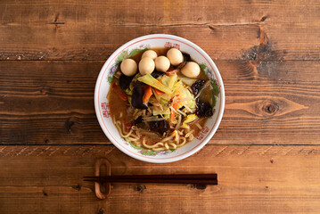 野菜炒め味噌ラーメン