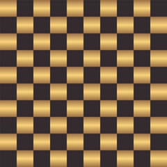 Seamless abstract cage pattern.; The golden square. Geometric and modern vintage background. Vector illustration.