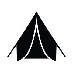 tent icon vector illustration