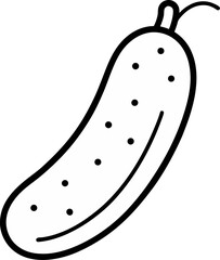 cucumber icon on transparent background