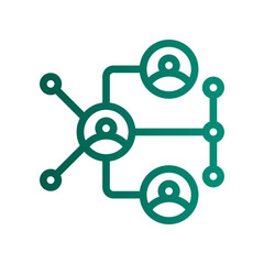 networking gradient icon