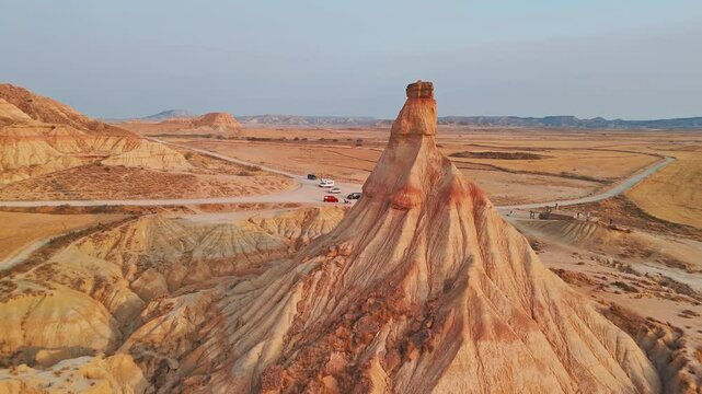 Badlans of Navarre dessert at the south of Basque Country, northern Spain
