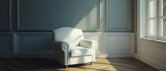 Picture of a sofa with atmosphere and beautiful light