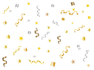 リボン■キラキラな飾りセット（ゴールド＆シルバー）