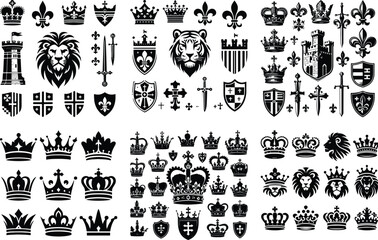 Luxury Ornamental Tattoos Vintage Vector Bundle | Baroque, Royal Frames & Floral Designs