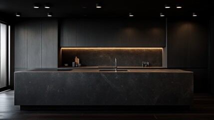 Dark Modern Kitchen Interior Design