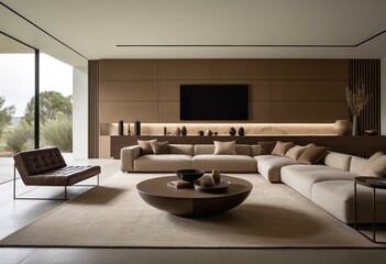 A living room filled with furniture and a fire place.