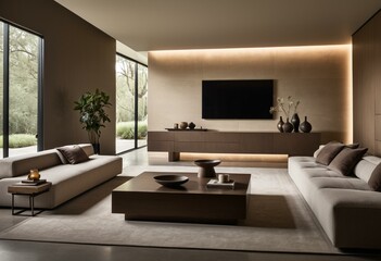 A living room filled with furniture and a fire place.