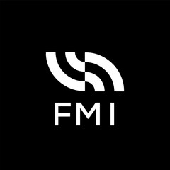 FMI creative minimalist letter logo.