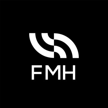 FMH creative minimalist letter logo.