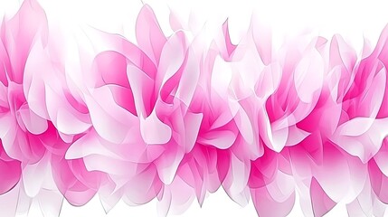 Naklejka premium Pink and white abstract petals are presented against a white background