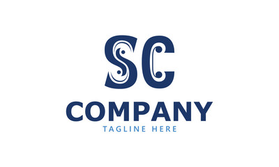 SC S sc initial logo | initial based abstract modern minimal creative logo, vector template image. luxury logotype logo, real estate homie logo. typography logo. initials logo