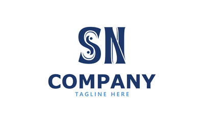 SN S sn initial logo | initial based abstract modern minimal creative logo, vector template image. luxury logotype logo, real estate homie logo. typography logo. initials logo