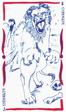 Hand drawn style Tarot cards
