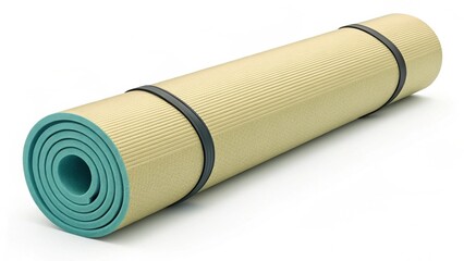 3d icon yoga mat rolled up small strap