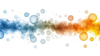 Colorful abstract background with circles and dots, a vibrant dynamic composition