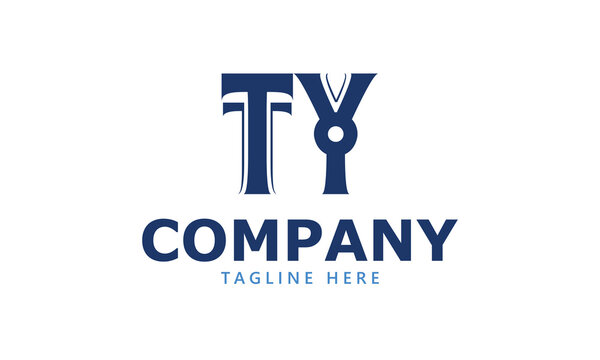 TY T ty initial logo | initial based abstract modern minimal creative logo, vector template image. luxury logotype logo, real estate homie logo. typography logo. initials logo