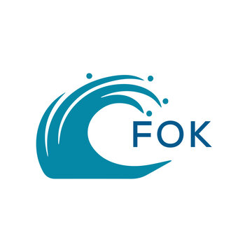 FOK  creative minimalist letter logo.