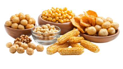 Two bowls brimming with golden corn kernels, a celebration of harvest's bounty and wholesome eating