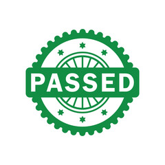 green passed rubber stamp, flat education label minimalist design for digital and print projects
 Graphic Design Icons Making a Huge Impact on Visual Aesthetics