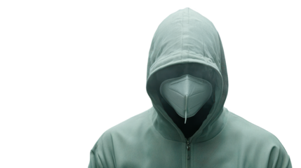 Person in hoodie using mobile phone, a portrait of urban connectivity in casual style