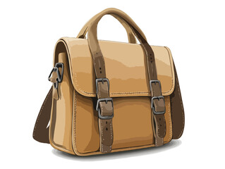leather handbag vector