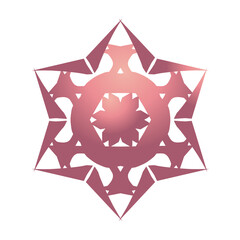 Vibrant circle geometric pattern, whit gradient colored 
