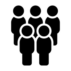 People icon. People group simple illustrations.