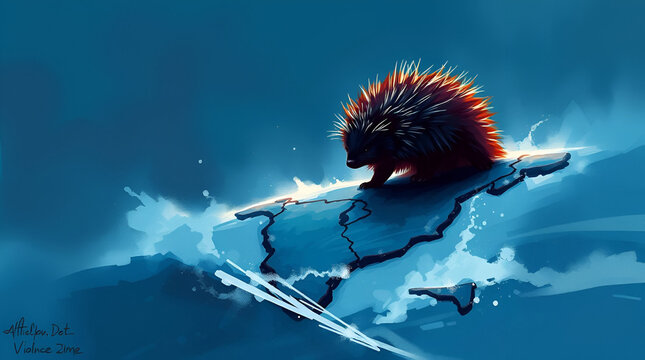 Hedgehog, American Animals, Wildlife Day, National Animal, Generative Ai - Powered by Adobe