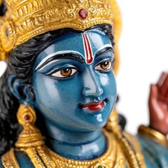 Closeup of hindu god vishnu statue india photography cultural heritage artistic viewpoint