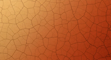 Terracotta earth background with intricate crack patterns and warm gradient tones