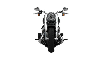 Sleek motorcycle emerging from the shadows, a captivating display of power and design