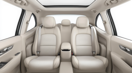 Versatile car interior, folded seats maximize cargo space and passenger configurations for adaptable travel