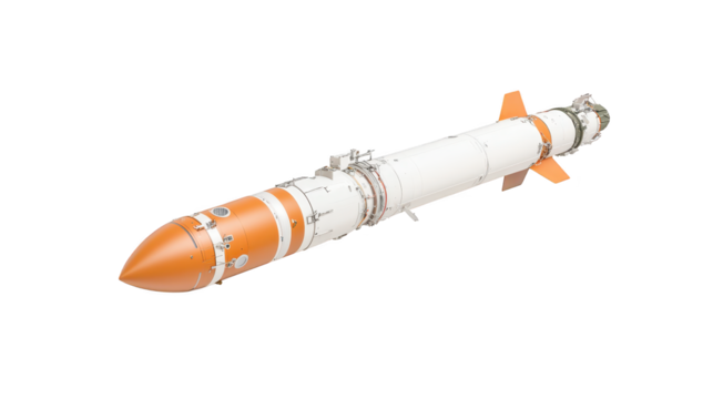 Intricate rocket model on a dark background, miniature spacecraft design for space exploration enthusiasts