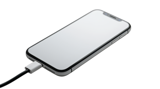 White with black cable, exploring mobile connectivity, charging, and data synchronization