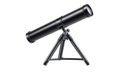 Telescope on a tripod, explore the universe and discover the wonders of the night sky