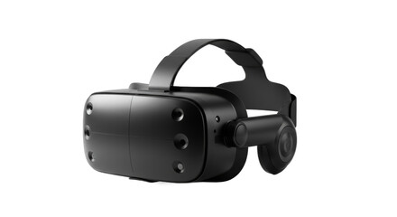 Sleek Virtual Reality Headset Displayed in Crisp Detail Against a White Backdrop
