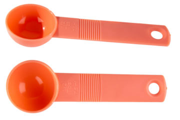 measuring spoon isolated on white, transparent background. png file