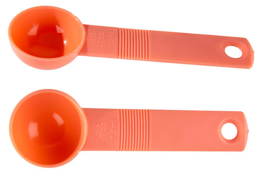 measuring spoon isolated on white, transparent background. png file