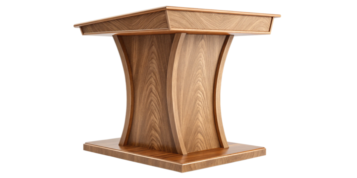Elegant Modern Wooden Lectern Podium for Presentations and Speeches