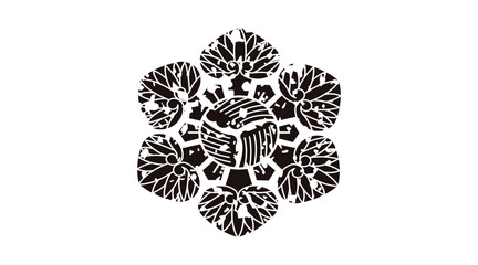 家紋はんこ・足羽六ツ葵.ai