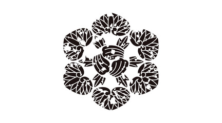 家紋はんこ・津軽六ツ葵.ai